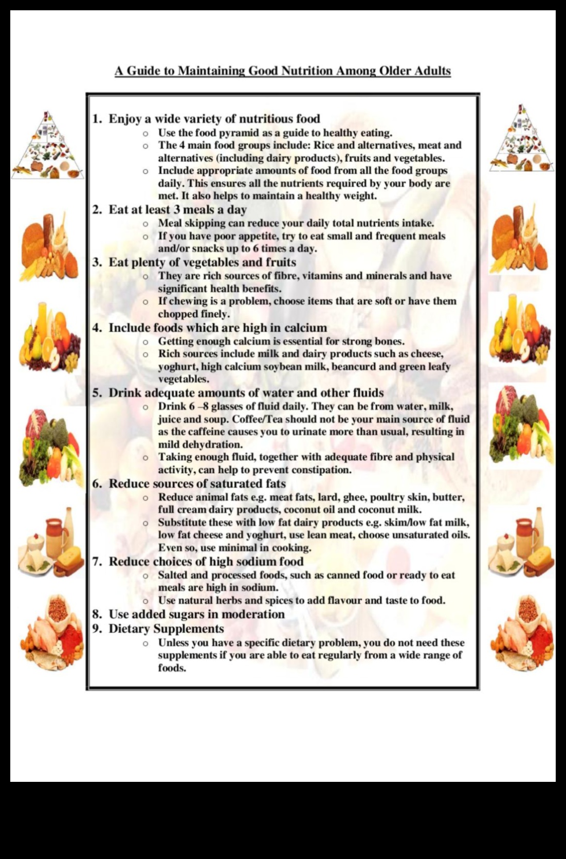 Sudraba karotīte: Uztura vajadzību noteikšana geriatriskajā uzturā