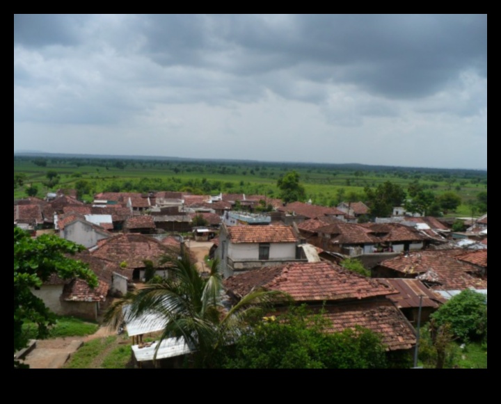 Skats uz ciematu un pilsētu: burvīgs un gleznains